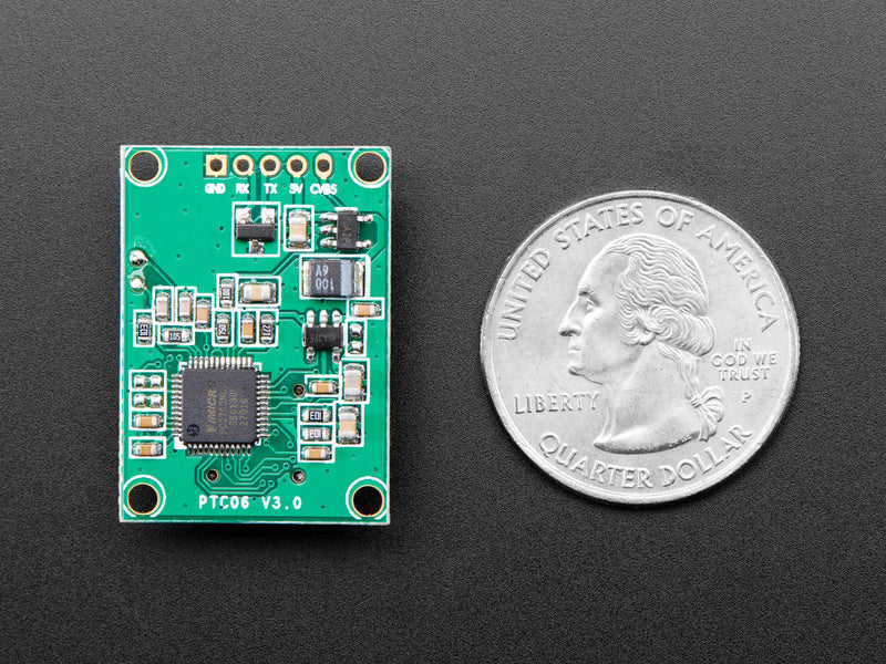 Miniature TTL Serial JPEG Camera with NTSC Video