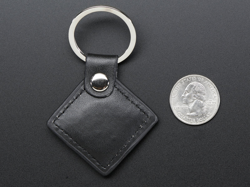 13.56MHz RFID/NFC Leather Keychain Fob - Classic 1K