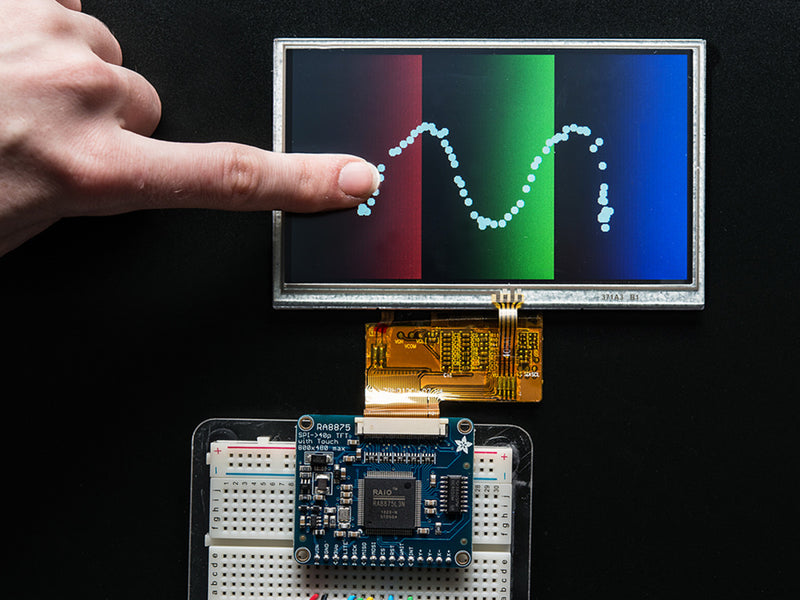 5.0\" 40-pin TFT Display - 800x480 with Touchscreen