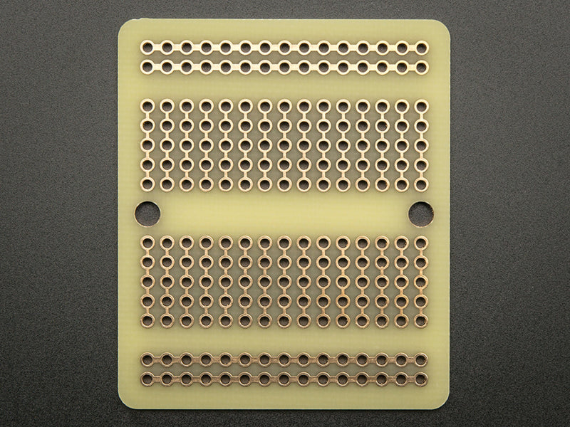Adafruit Perma-Proto Quarter-sized Breadboard PCB - Single