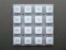 Silicone Elastomer 4x4 Button Keypad - for 3mm LEDs