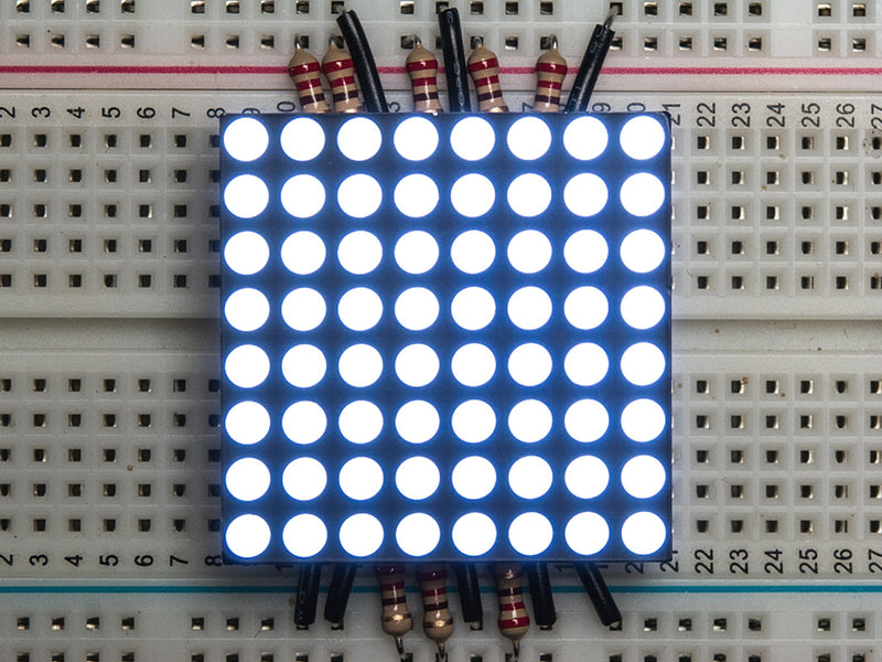 Small 1.2\" 8x8 Ultra Bright White LED Matrix