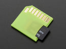 Green Shortening microSD adapter for Raspberry Pi & Macbooks