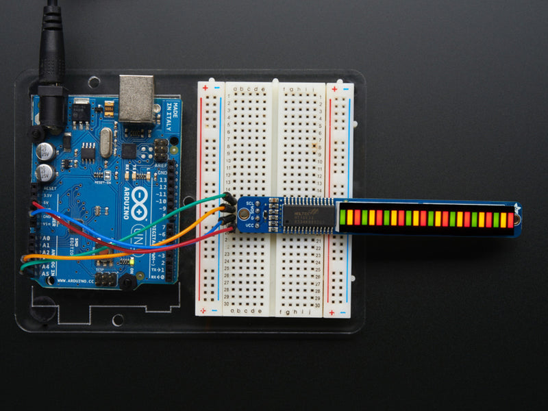Bi-Color (Red/Green) 24-Bar Bargraph w/I2C Backpack Kit