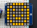 Small 1.2\" 8x8 Ultra Bright Square Yellow LED Matrix + Backpack