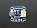 Adafruit Micro-Lipo Charger for LiPo/LiIon Batt w/MicroUSB Jack