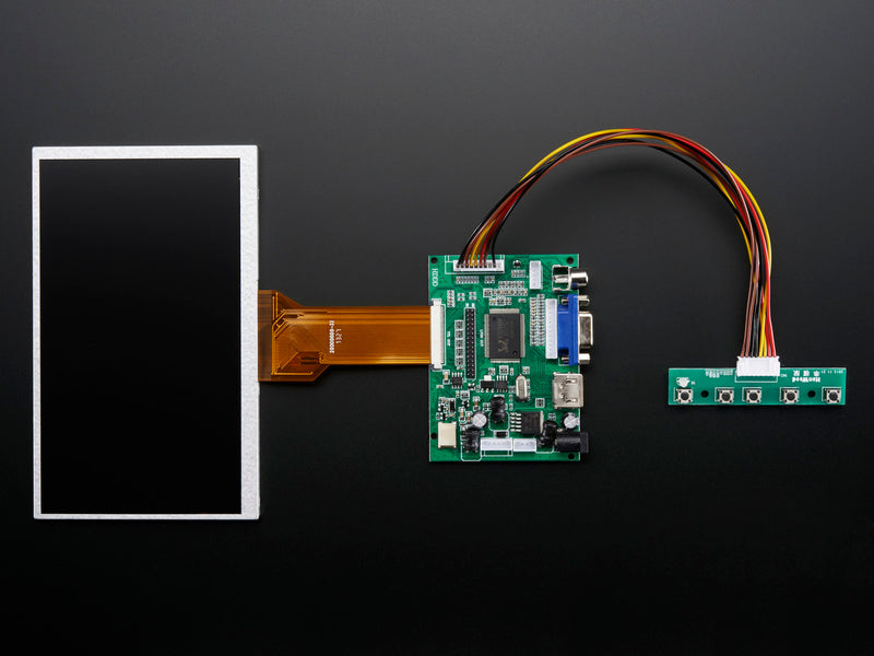 HDMI 4 Pi: 7\" Display no Touchscreen 800x480 - HDMI/VGA/NTSC/PAL