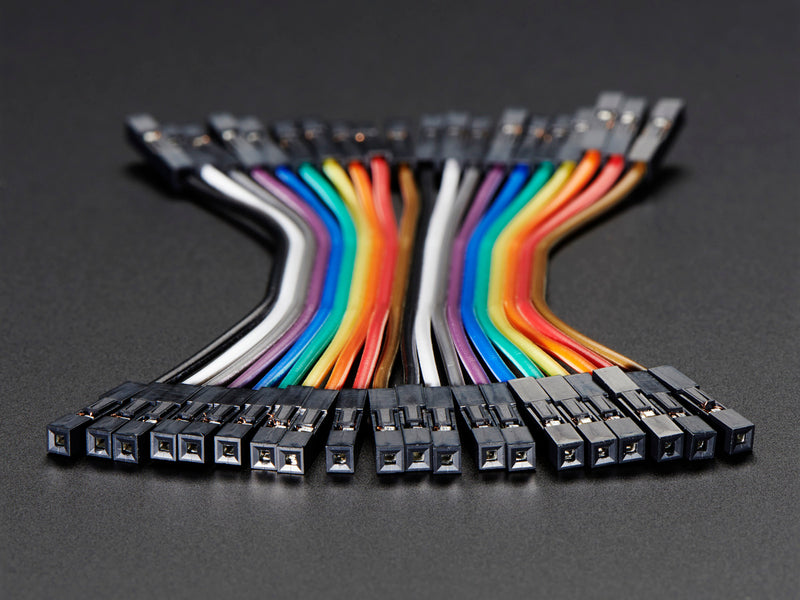 Premium Female/Female Jumper Wires - 20 x 3\" (75mm)