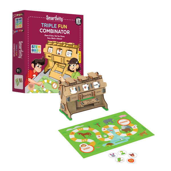 Smartivity Triple Fun combinator - Buy - Pakronics®- STEM Educational kit supplier Australia- coding - robotics