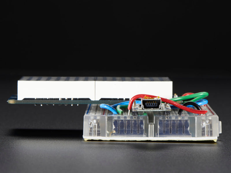 16x8 1.2\" LED Matrix + Backpack - Ultra Bright Round Red LEDs