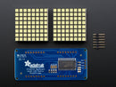 16x8 1.2\" LED Matrix + Backpack - Ultra Bright Square White LEDs
