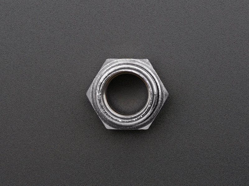 8mm Chromed Metal Wide Bevel LED Holder - Pack of 5