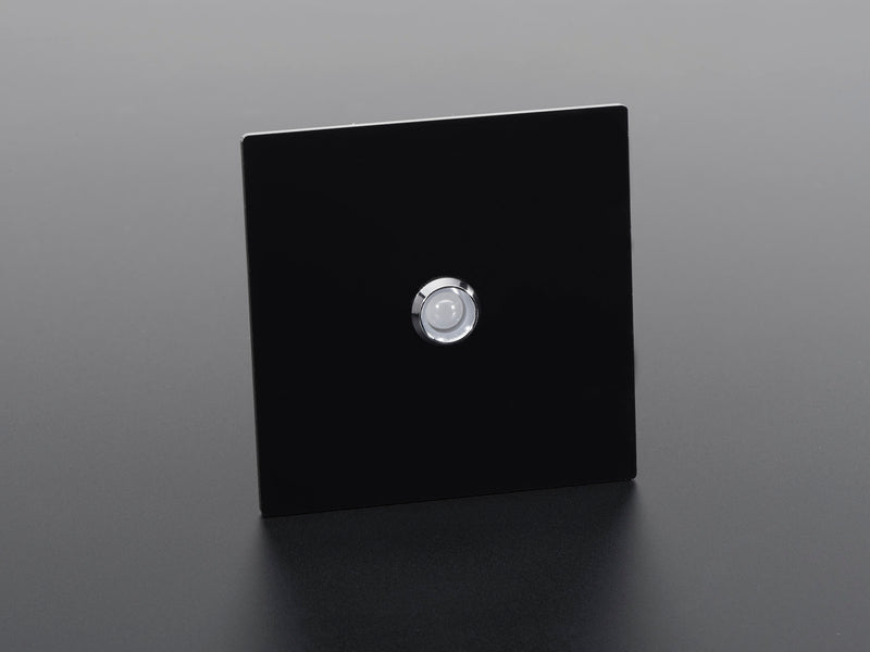8mm Chromed Metal Wide Bevel LED Holder - Pack of 5