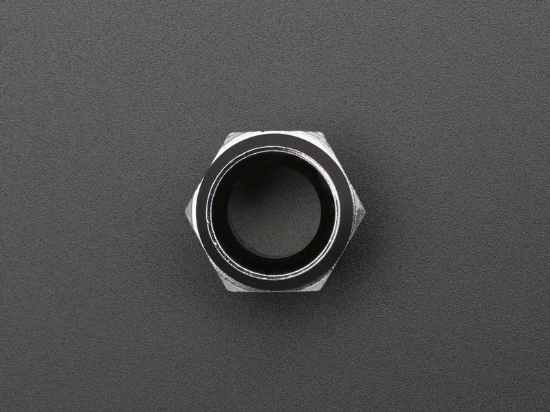 8mm Chromed Metal Wide Bevel LED Holder - Pack of 5