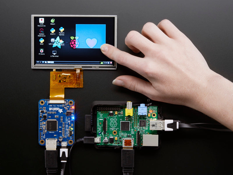 TFP401 HDMI/DVI Decoder to 40-Pin TTL Breakout - With Touch
