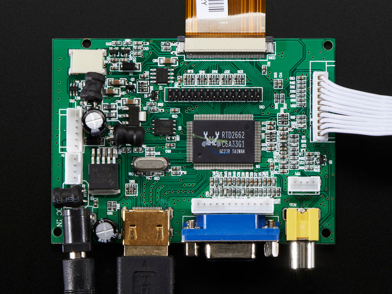 HDMI 4 Pi: 7\" Display no Touchscreen 1024x600- HDMI/VGA/NTSC/PAL