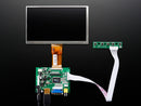 HDMI 4 Pi: 7\" Display no Touchscreen 1024x600- HDMI/VGA/NTSC/PAL