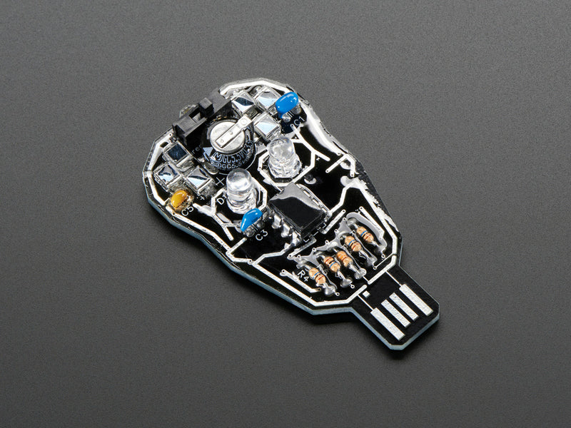 Solar Powered SKULL Blinky LED Pendant Kit from Lumen Electronic