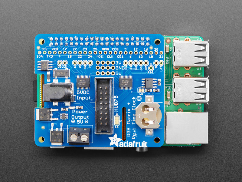 Adafruit RGB Matrix HAT + RTC for Raspberry Pi - Mini Kit