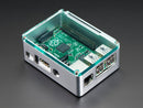 Anidees Silver Case w/ Crystal Top for Raspberry Pi B+/Pi 2/Pi 3