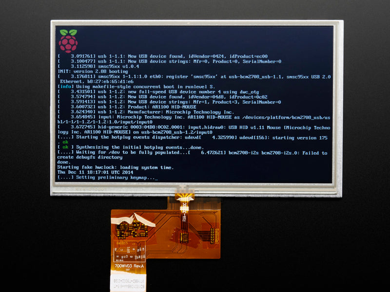 7.0\" 40-pin TFT Display - 800x480 with Touchscreen