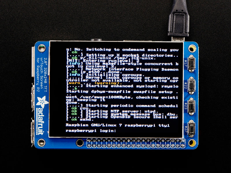 Adafruit PiTFT Plus 320x240 2.8\" TFT + Capacitive Touchscreen