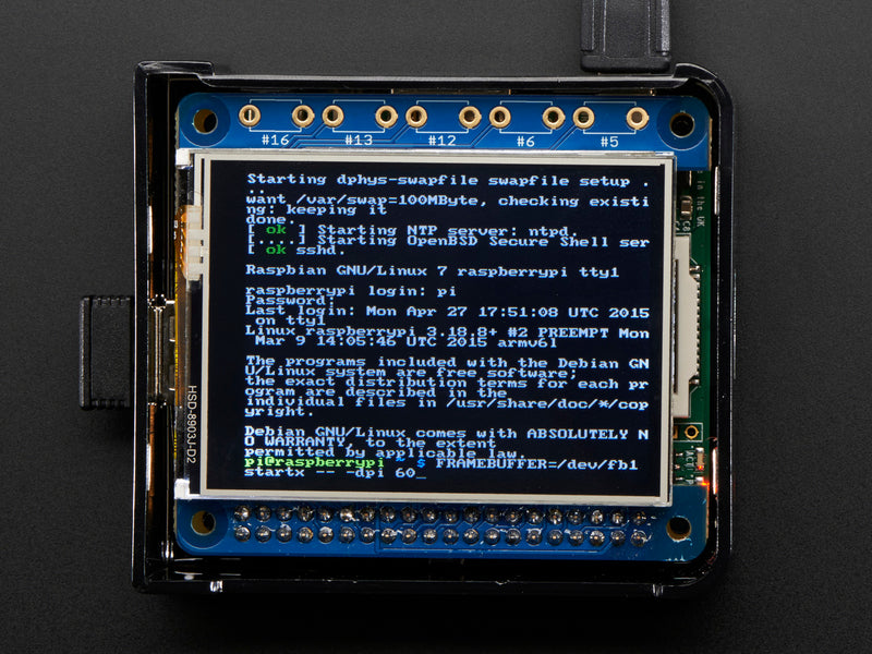 Adafruit PiTFT 2.4\" HAT Mini Kit - 320x240 TFT Touchscreen
