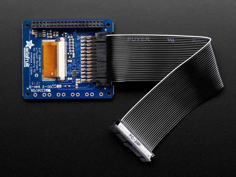 Adafruit PiTFT 2.4\" HAT Mini Kit - 320x240 TFT Touchscreen