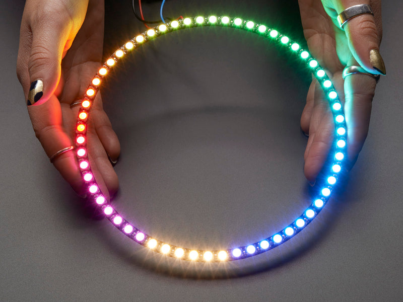 NeoPixel 1/4 60 Ring - 5050 RGBW LED w/ Integrated Drivers