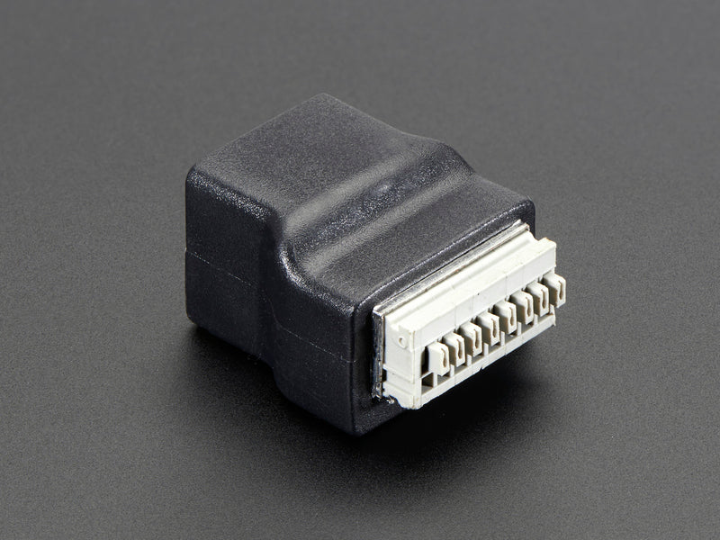 Ethernet RJ45 Female Socket Push-Terminal Block