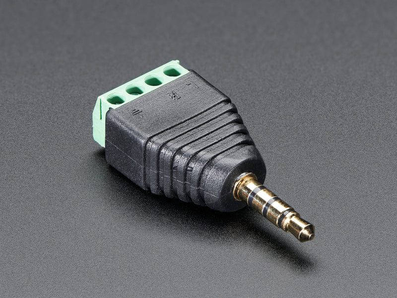 3.5mm (1/8\") 4-Pole (TRRS) Audio Plug Terminal Block