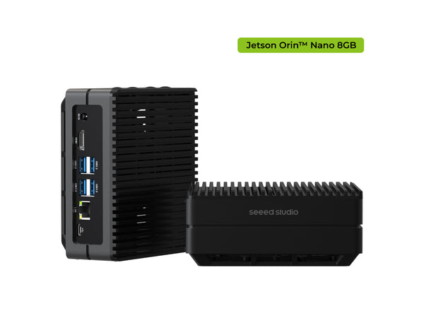 reComputer J3011-Edge AI Device with Jetson Orin™ Nano 8GB module, 4xUSB 3.2, M.2 Key E & Key M Slot, Aluminum case, Pre-installed JetPack System