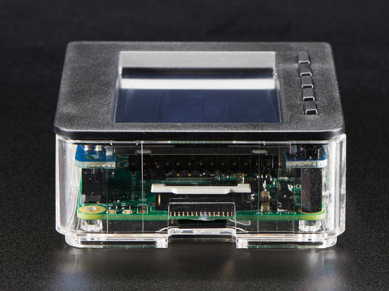 Pi Model B+ / Pi 2 / Pi 3 - Case Base and Faceplate Pack - Clear