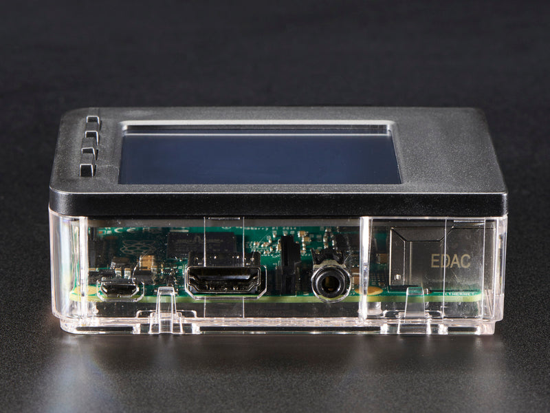Pi Model B+ / Pi 2 / Pi 3 - Case Base and Faceplate Pack - Clear