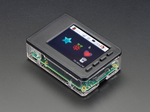 Pi Model B+ / Pi 2 / Pi 3 - Case Base and Faceplate Pack - Clear