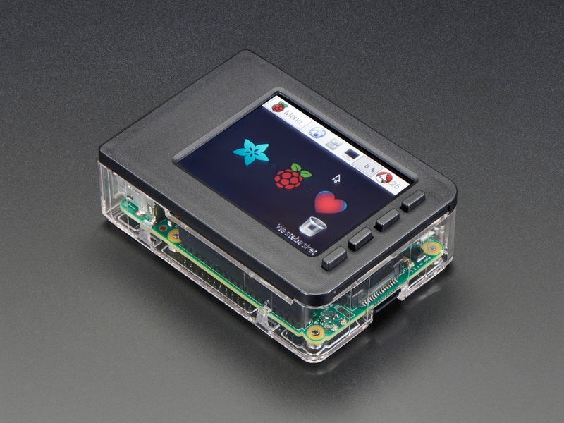 Pi Model B+ / Pi 2 / Pi 3 - Case Base and Faceplate Pack - Clear