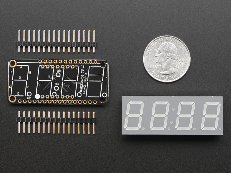 Adafruit 0.56\" 4-Digit 7-Segment FeatherWing Display - Blue