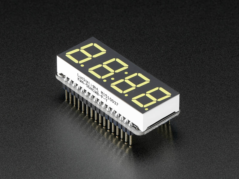 Adafruit 0.56\" 4-Digit 7-Segment Display w/ FeatherWing - White