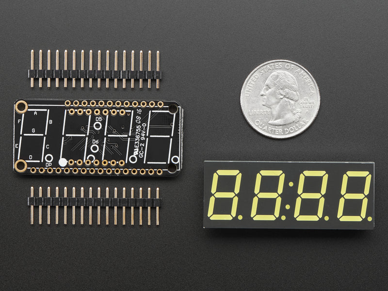 Adafruit 0.56\" 4-Digit 7-Segment Display w/ FeatherWing - White