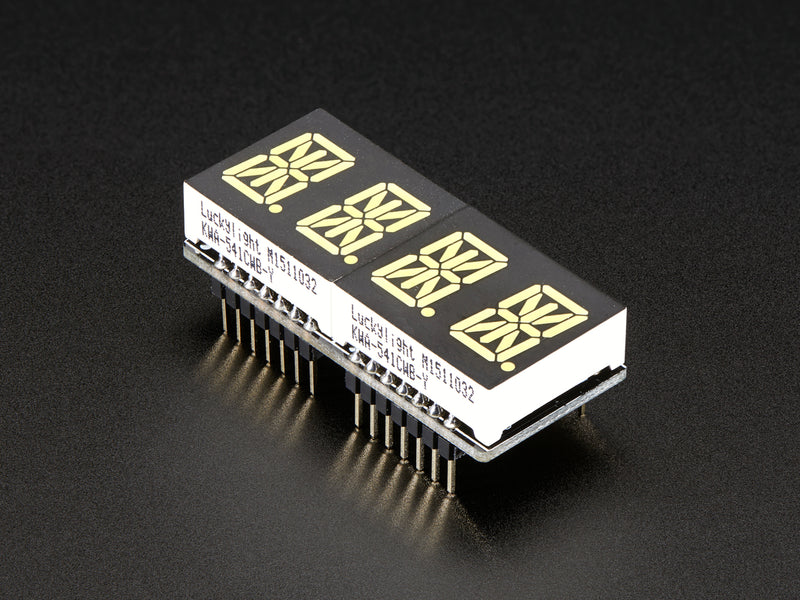 Adafruit 0.54\" Quad Alphanumeric FeatherWing Display - White