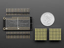 Adafruit 0.8\" 8x16 LED Matrix FeatherWing Display Kit - White