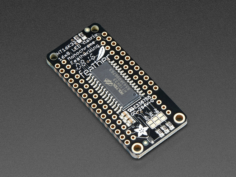 Adafruit 0.8\" 8x16 LED Matrix FeatherWing Display - Red