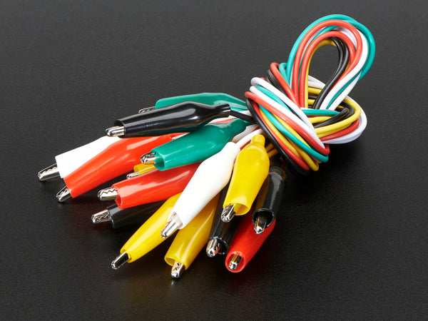 Large Alligator Clip Test Lead (set of 10)