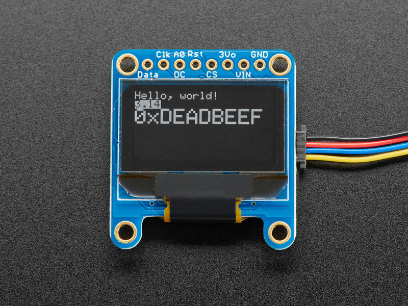 Monochrome 0.96\" 128x64 OLED Graphic Display - STEMMA QT