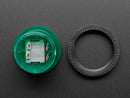 Arcade Button with LED - 30mm Translucent Green