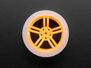 Orange and Clear TT Motor Wheel for TT DC Gearbox Motor
