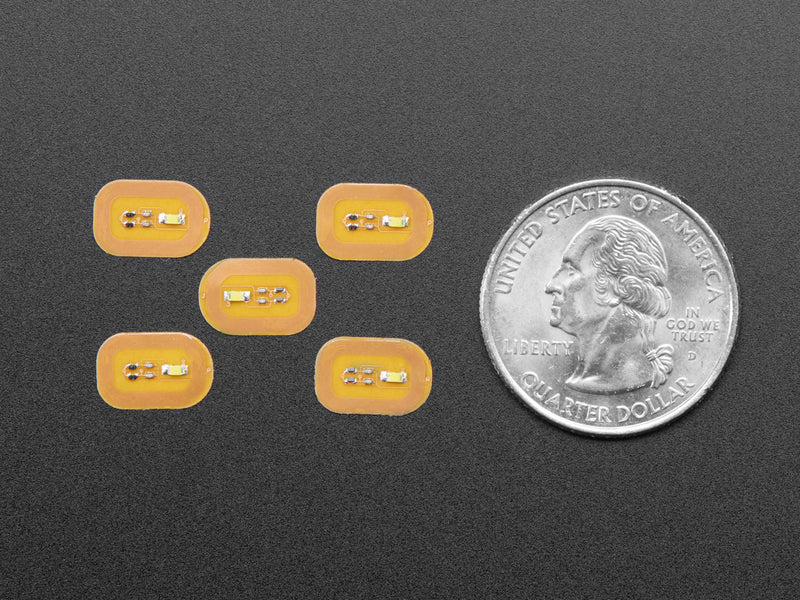 RFID/NFC Nail Stickers - 5 Pack with White LEDs