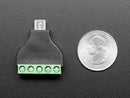 USB Micro B Male Plug to 5-pin Terminal Block