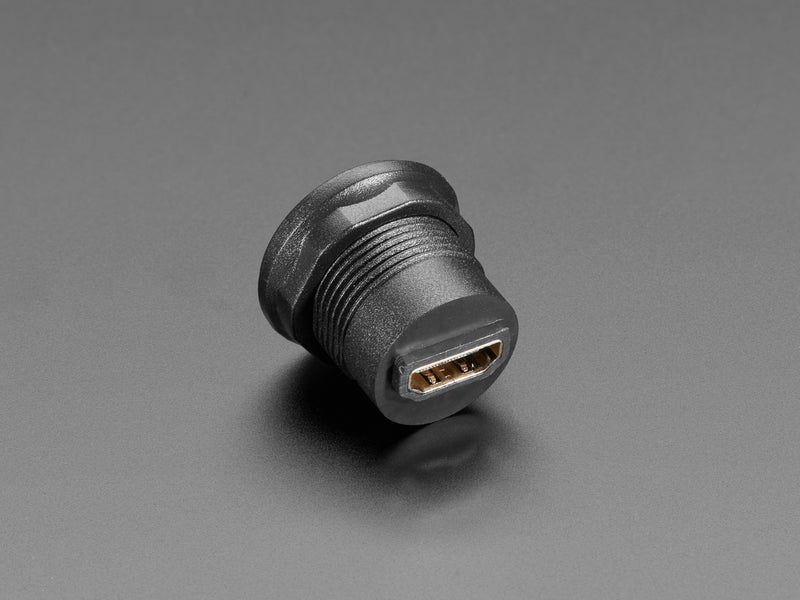 HDMI Round Panel Mount Plug