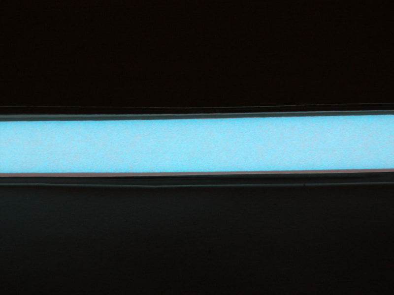 White Electroluminescent (EL) Tape Strip -100cm w/two connectors